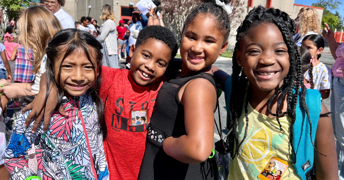 students smiling